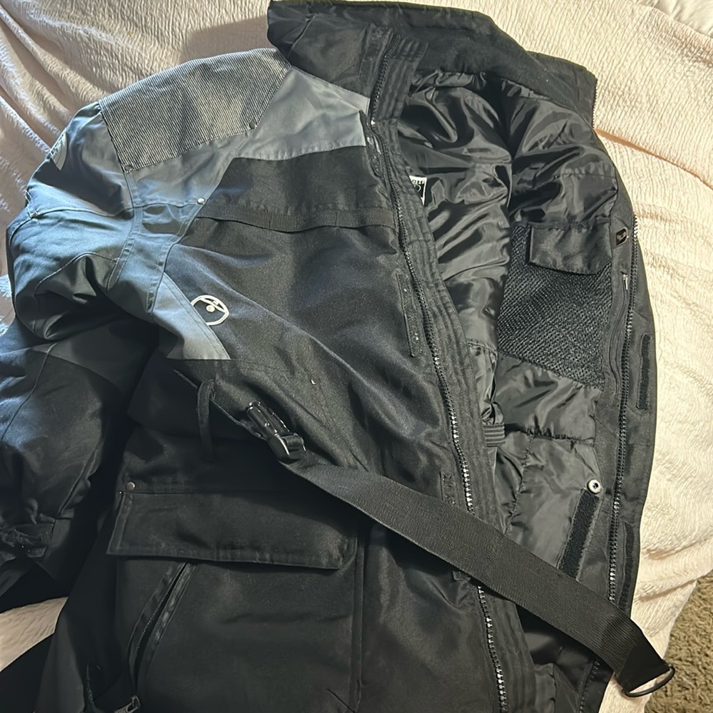 The North Face Steep Tech Black / Charcoal Jacket (Size 3XL)